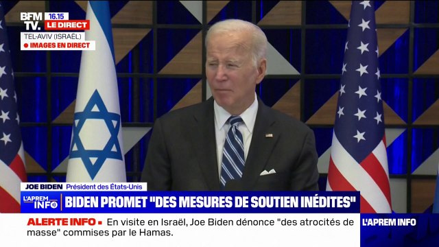 Joe Biden: Le Hamas ne représente pas le peuple palestinien. Il utilise des innocents à Gaza comme des boucliers humains