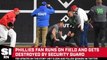 Phillies Fan Runs On Field and Gets Destroyed by Security Guard