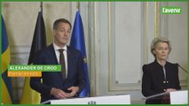 Belgique : conférence de presse des PM suédois et belge après l'attaque terroriste à Bruxelles
