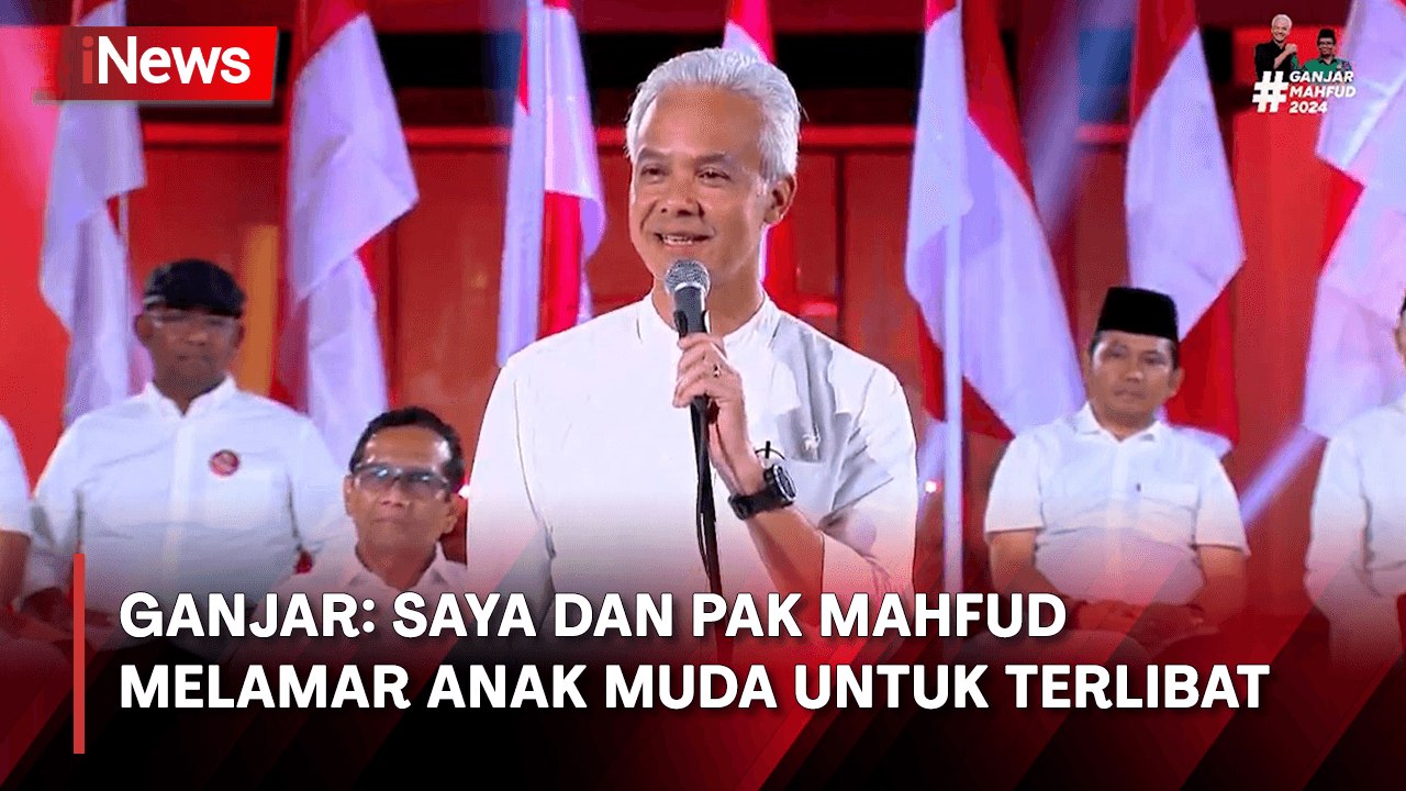 Ajak Generasi Muda Dukung Ganjar-Mahfud, Ganjar: Saya dan Pak Mahfud Melamar Anda