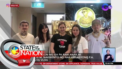 Pagkakaroon ng isa pa raw anak ni Francis M, nakwento ng nakarelasyong F.A. sa isang vlog | SONA