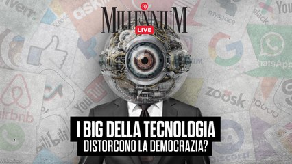 "I big della tecnologia distorcono la democrazia?". Millennium Live con Guido Scorza e Virginia Della Sala