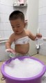Baby Taking Bath | Baby Funny Reactions In The Bathroom | Babies Funny Moments | Cute Babies #funny #baby #babies #beautiful #cutebabies #fun #love