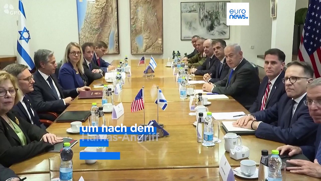 'Immer an der Seite Israels': US-Außenminister Blinken ist zu Besuch in Israel