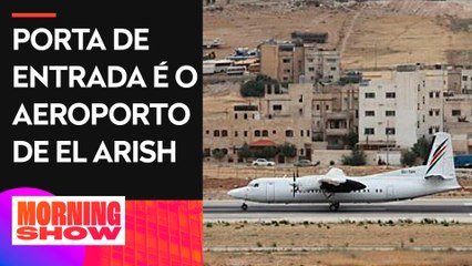 Ajuda humanitária da Jordânia destinada à Gaza chega no Egito