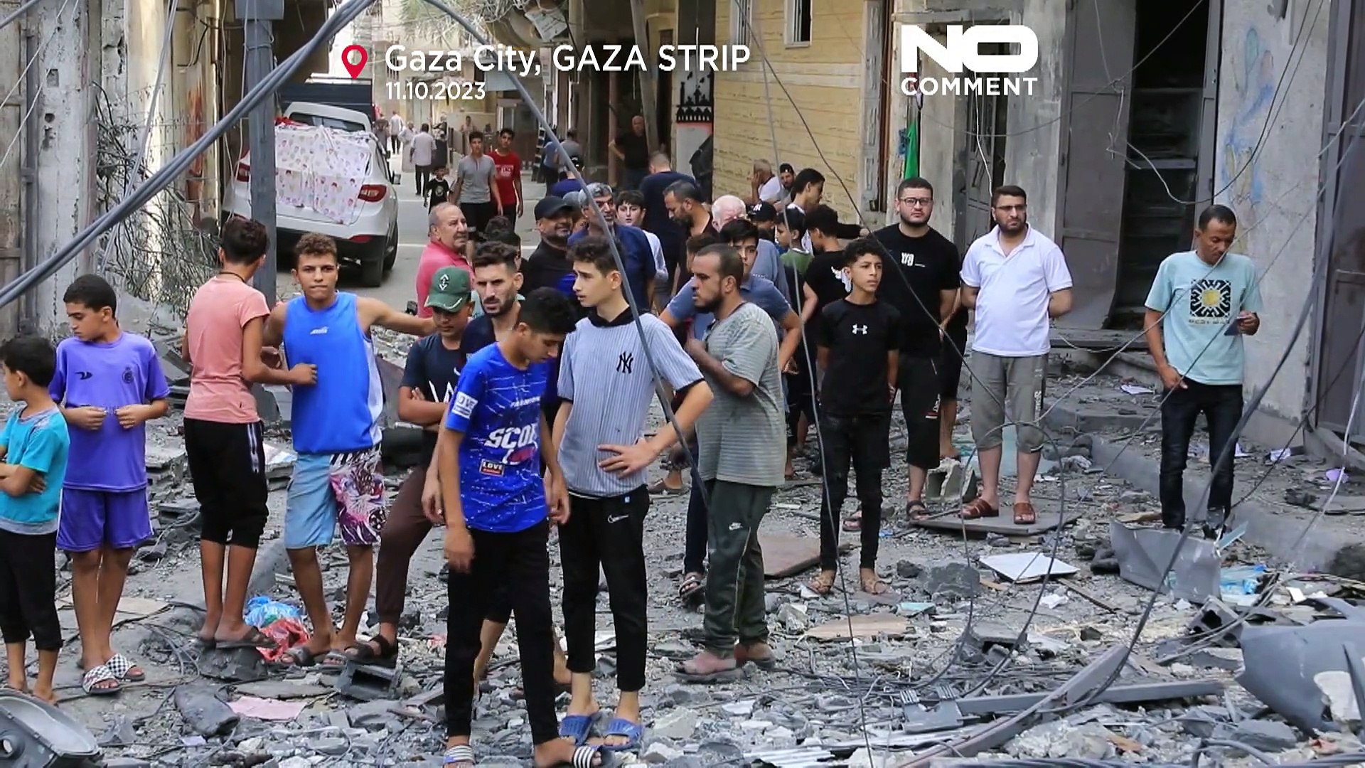 Watch: Aftermath of strikes in Gaza as missiles continue to fall