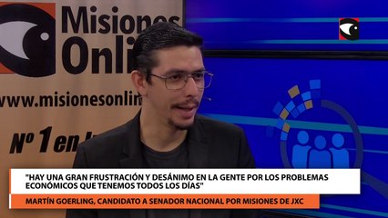 Martín Goerling expresó "queremos un Estado que sea eficiente y que le ayude a la gente"