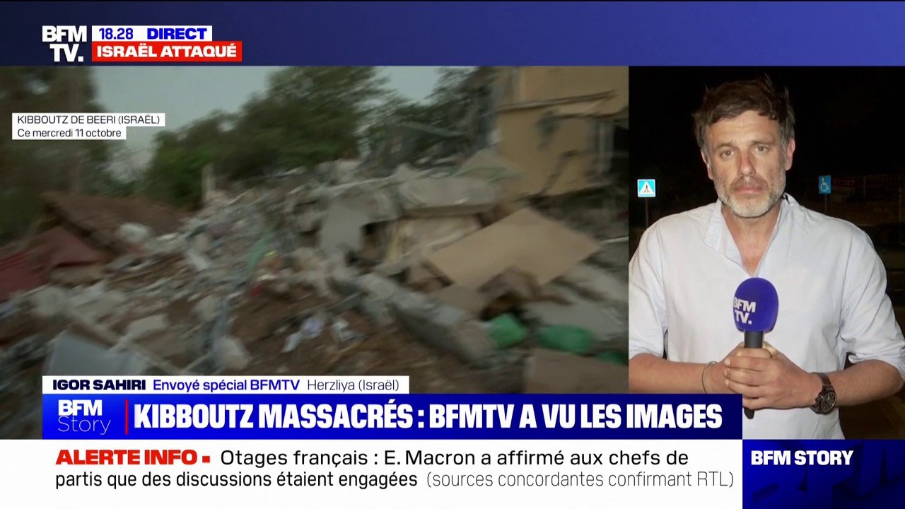 Corps ensanglantés, cadavres brûlés et mutilés... BFMTV a vu les images des Kibboutz massacrés par les soldats du Hamas