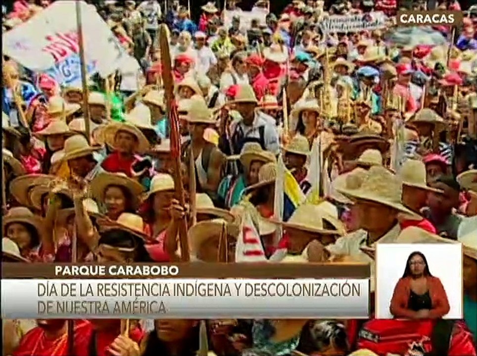 Desde Parque Carabobo los pueblos venezolanos conmemoran 531 aniversario de la Resistencia Indígena