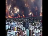 Des feux incroyables en argentine encerclent les villes