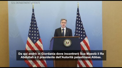 Blinken: incontrerò il presidente dell'Autorità palestinese Abbas