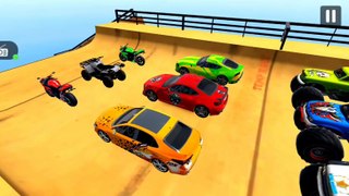 Mega Ramp Car Stunt - Superheros Challenge GTA V