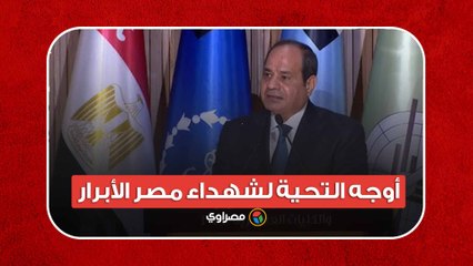 下载视频: السيسي: أوجه التحية لشهداء مصر الأبرار الذين قدموا أرواحهم لتظل راية الوطن عالية