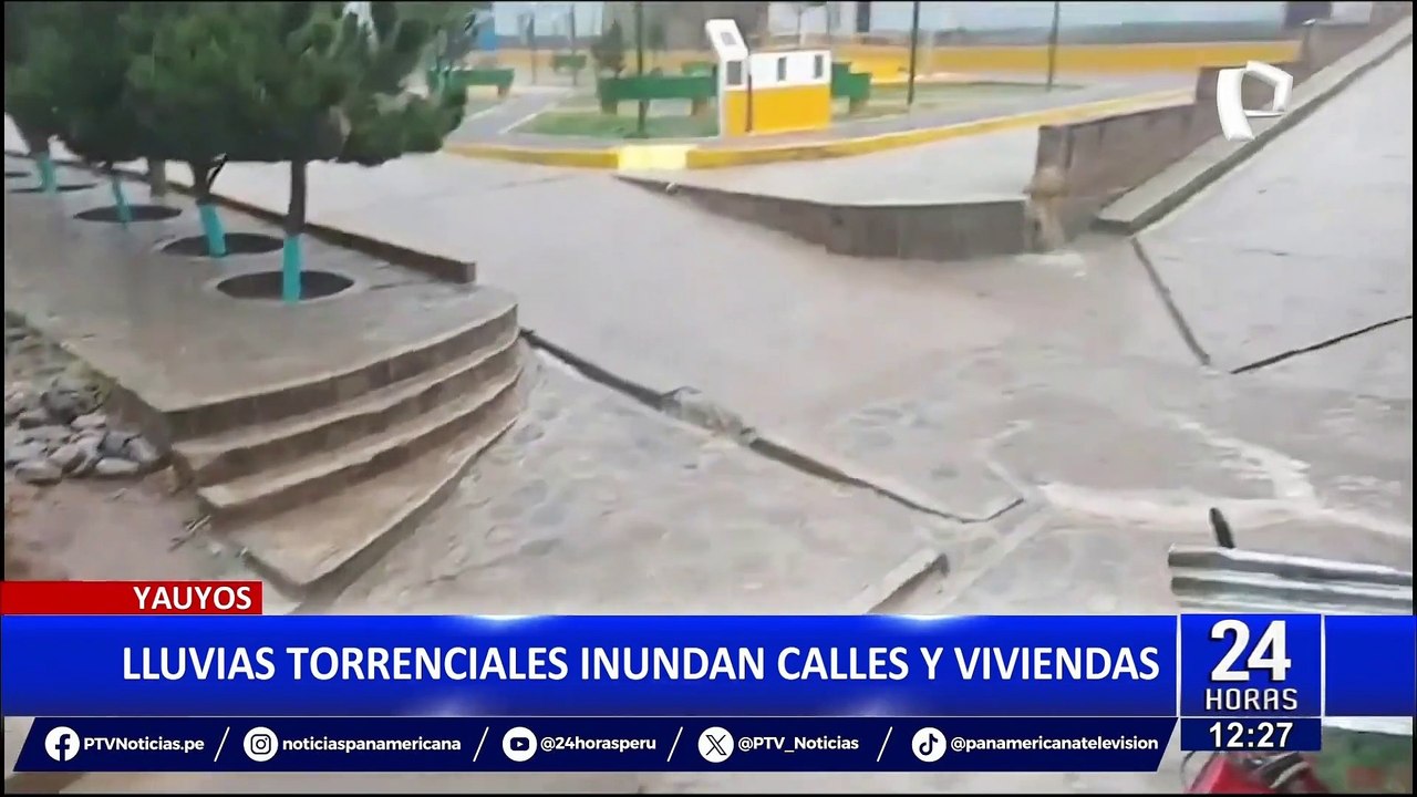 Fenómeno El Niño: Yauyos sufre lluvias torrenciales y quedan inundados