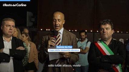 Luci e preghiere per Israele: il video a Bologna