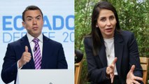 Candidatos presidenciales Daniel Noboa y Luisa González cierran campaña electoral en Ecuador