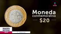 Presentan la nueva moneda de 20 pesos