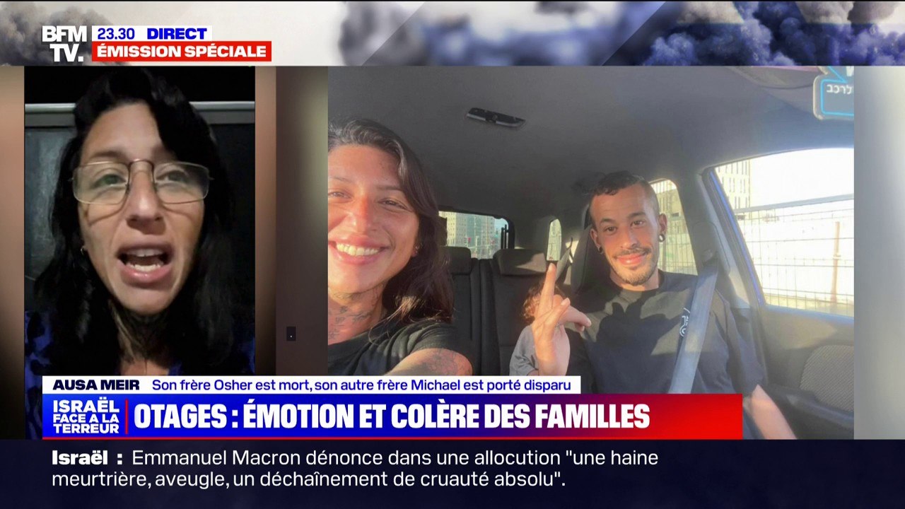 "Je ne sais pas si je dois pleurer pour mon frère qui n'est plus là ou pour mon autre qui ne reviendra peut-être pas à la maison": Ausa Meir a perdu un frère dans l'attaque du Hamas, tandis que l'autre est porté disparu
