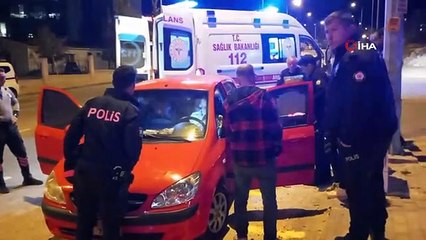 Edirne'de Alkollü Sürücü Ters İstikamete Girip Uyudu