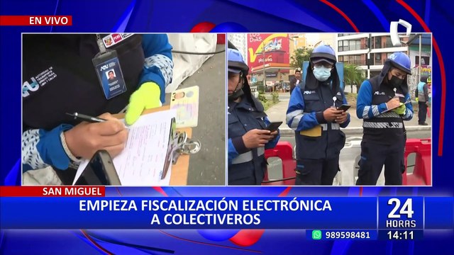 San Miguel: ATU inicia fiscalización electrónica a colectivos informales