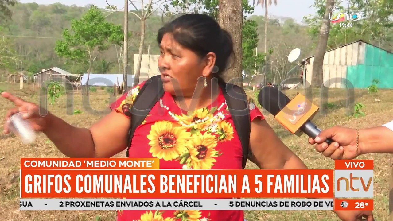 Grifos comunales en Medio Monte beneficia a cinco familias