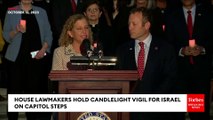 House Lawmakers Hold Candlelight Vigil For Israel On Capitol Steps