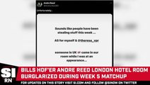 Andre Reed's Hotel Room Burglarized in London While Attending Bills Game