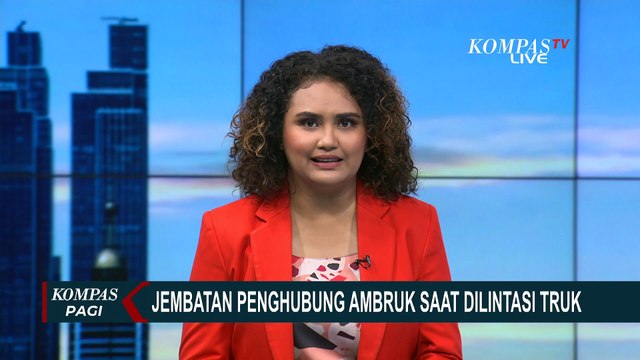 Dilintasi Truk Bermuatan Genteng, Jembatan Penghubung Kawasan Pancoran Mas Depok Ambruk