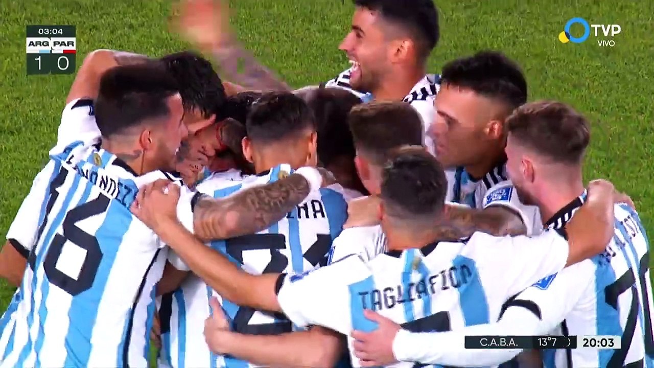 VIDEO: Nicolás Otamendi abrió el marcador ante Paraguay con un golazo