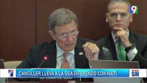 Emisión Estelar SIN por Color Visión, canal 9…  El canciller presentó una lista del impase bilateral que ha escalado en las últimas semanas provocando el cierre de la frontera e indicó que la actitud de Haití es “inaceptable”.  #canciller #OEA #intervenci