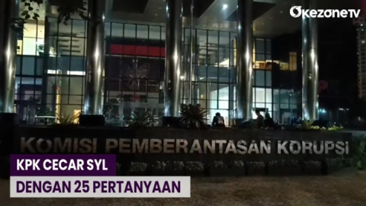 Kuasa Hukum Ungkap KPK Cecar SYL 25 Pertanyaan - video Dailymotion