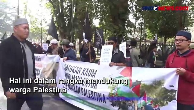 Minta Pemerintah Kirim Tentara ke Palestina, Massa Ormas Islam Se-Jawa Barat Gelar Aksi Demo