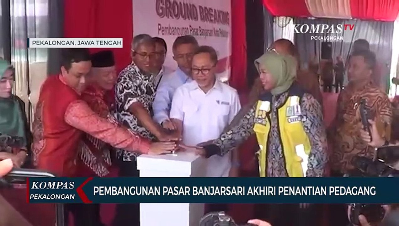 Zulhas Resmikan Pembangunan Pasar Banjarsari Pekalongan