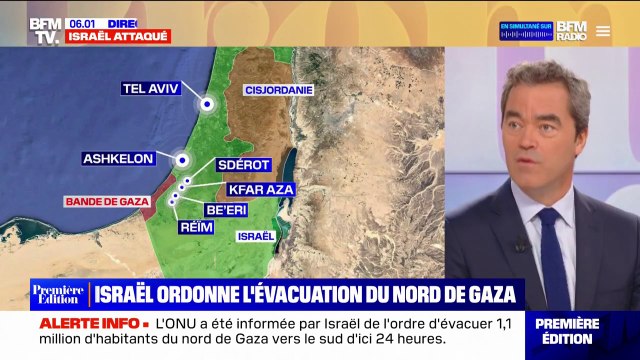 L'armée israélienne ordonne l'évacuation de 1,1 million d'habitants du nord de la bande de Gaza vers le sud dans les 24 heures