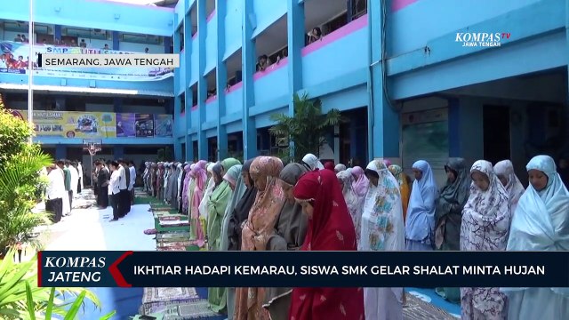 Ikhtiar Hadapi Kemarau, Siswa SMK di Semarang Gelar Shalat Minta Hujan