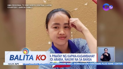 Labi ng Pinay na pinatay ng kapwa-kasambahay raw niya sa Saudi Arabia, naiuwi na sa bansa | BK