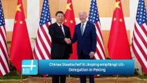 Chinas Staatschef Xi Jinping empfängt US-Delegation in Peking