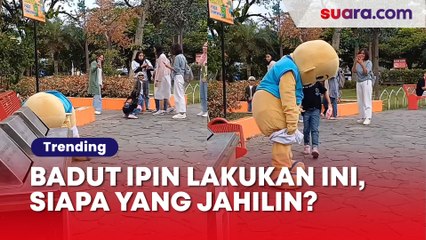 Hidup Lagi Capek-Capeknya Malah Lihat Badut Ipin Sedang Lakukan Ini, Warganet Siapa yang Jahilin ?