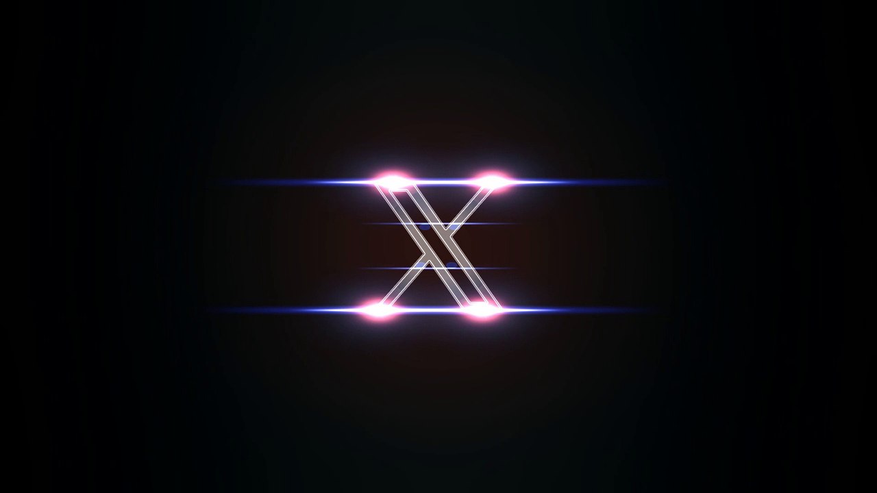 Twitter's X in the style of XBOX