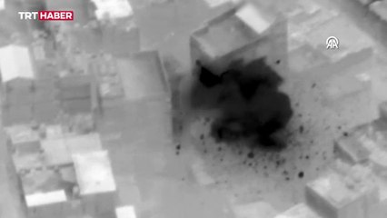 İsrail ordusu hava saldırılarının videosunu yayınladı