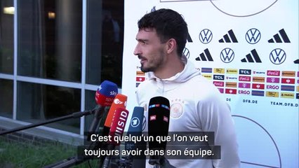 Allemagne - Hummels sur Müller : “Quelqu’un que l’on veut toujours avoir dans son équipe”