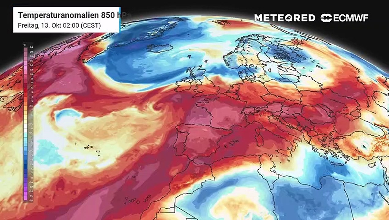Ein massiver Kaltluftvorstoß erreicht uns aus Nordeuropa! Es ist dann für die Jahreszeit deutlich zu kalt!