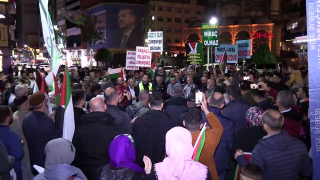 RİZE'DE 14 SİVİL TOPLUM ÖRGÜTÜNDEN FİLİSTİN'E DESTEK KONVOYU