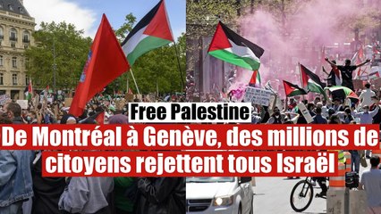 "Free Palestine" : Des millions de citoyens rejettent Israël pour la Palestine