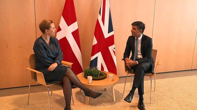 Rishi Sunak meets his Danish counterpart Mette Frederiksen