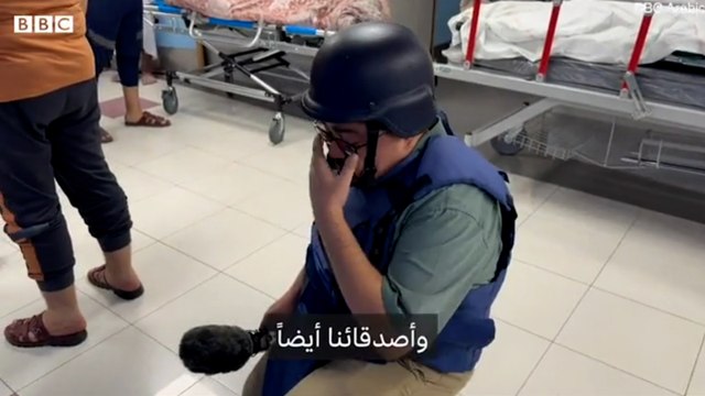 BBC muhabiri gördükleri karşısında gözyaşlarına hakim olamadı
