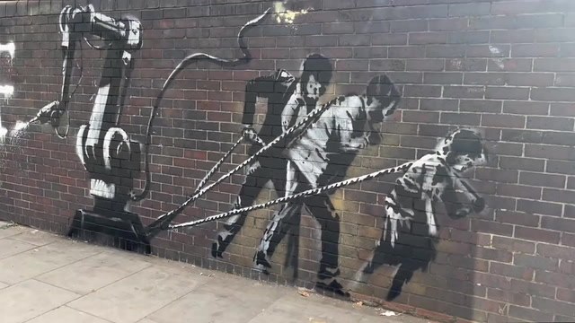 Suspected new Banksy artwork appears in London