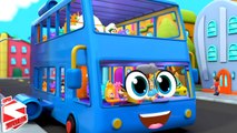 Wheels On The Bus Blue, Fun Ride & More Vehicles Songs for Kids