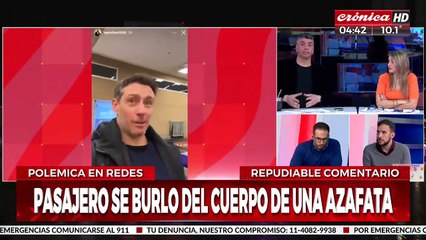 Se burló de cuerpo de una azafata y lo mataron en las redes