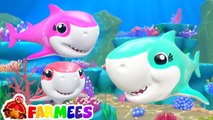 Laughing Baby Shark Song | Daddy Shark | Mommy Shark - Nursery Rhymes & Kids Songs | Farmees